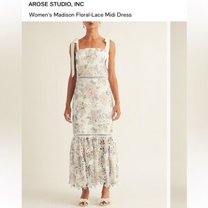 Arose Studio, INC Floral Lace Midi Dress NWT
